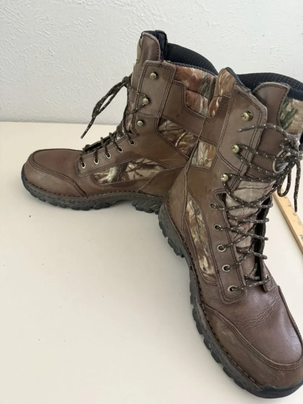 Red Wing Sz 10.5 Havoc Brown Camo Irish Setter Hunting Boots Thinsulate 400 EUC